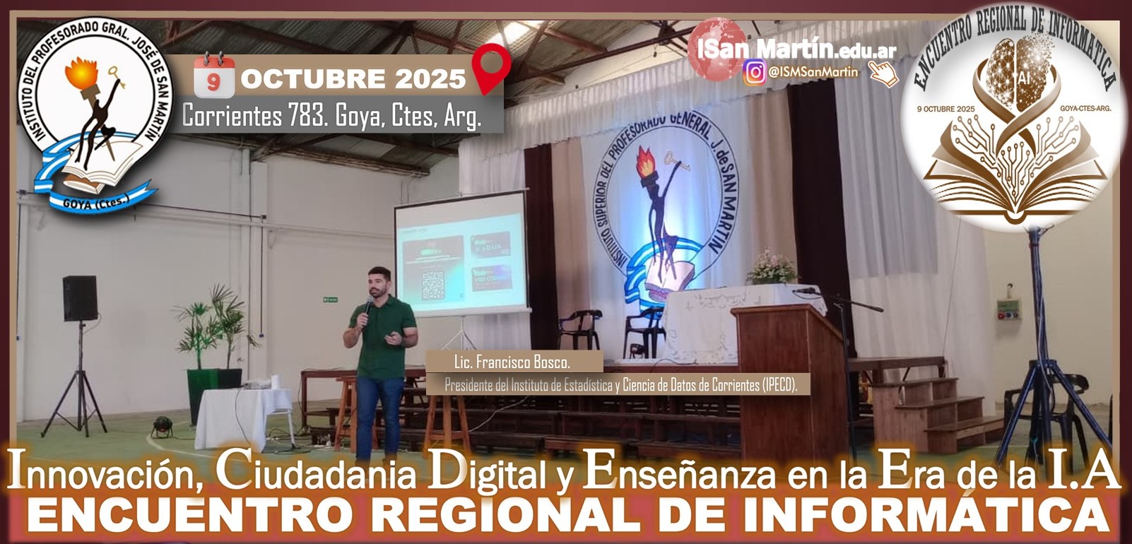Lic. Francisco Bosco. Presidente del Instituto de Estadística y Ciencia de Datos (IPECD) de la provincia de Corrientes.