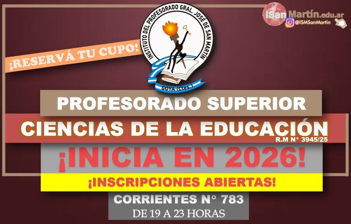 Inscripciones abiertas al Profesorado de Educación superior en Ciencias de la Educación Inscripciones abiertas al Profesorado de Educación superior en Ciencias de la Educación