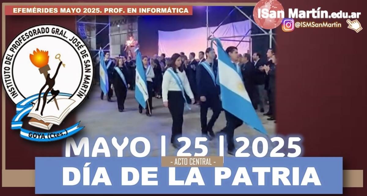 Acto central del 25 de mayo de 2025.