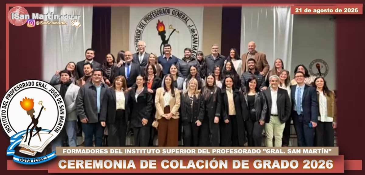 Parte del equipo de Formadores del Instituto Superior del profesorado "Gral. San Martín"