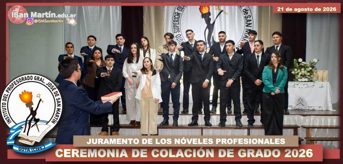 Juramento profesional de los graduados 2026.