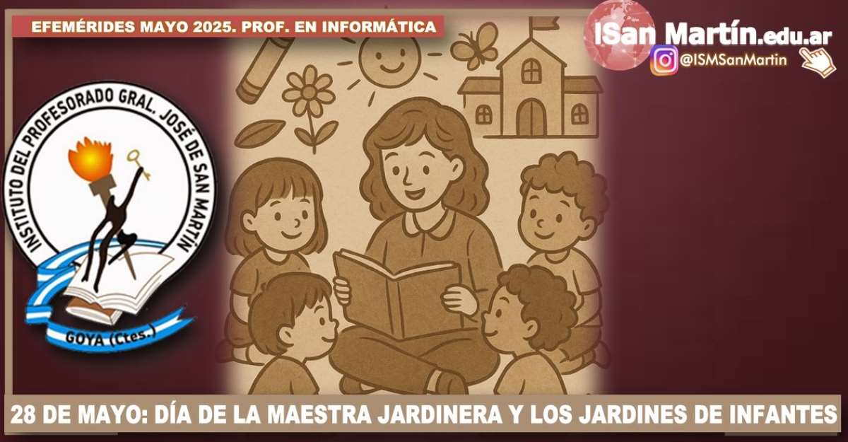 Día de los jardines de infantes y la maestra jardinera.