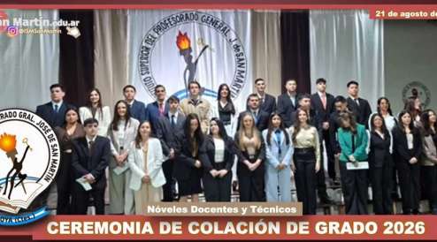 SE REALIZÓ EL ACTO ACADÉMICO DE COLACIÓN DE GRADO 2026